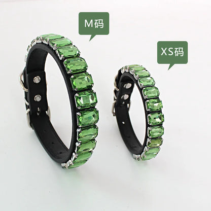 Bling Rhinestone Dog Collar – Sparkling Style with Glass Crystals