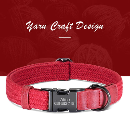 PawPerfect Custom Engraved Nylon Dog Collar - Personalized Comfort for All Breeds