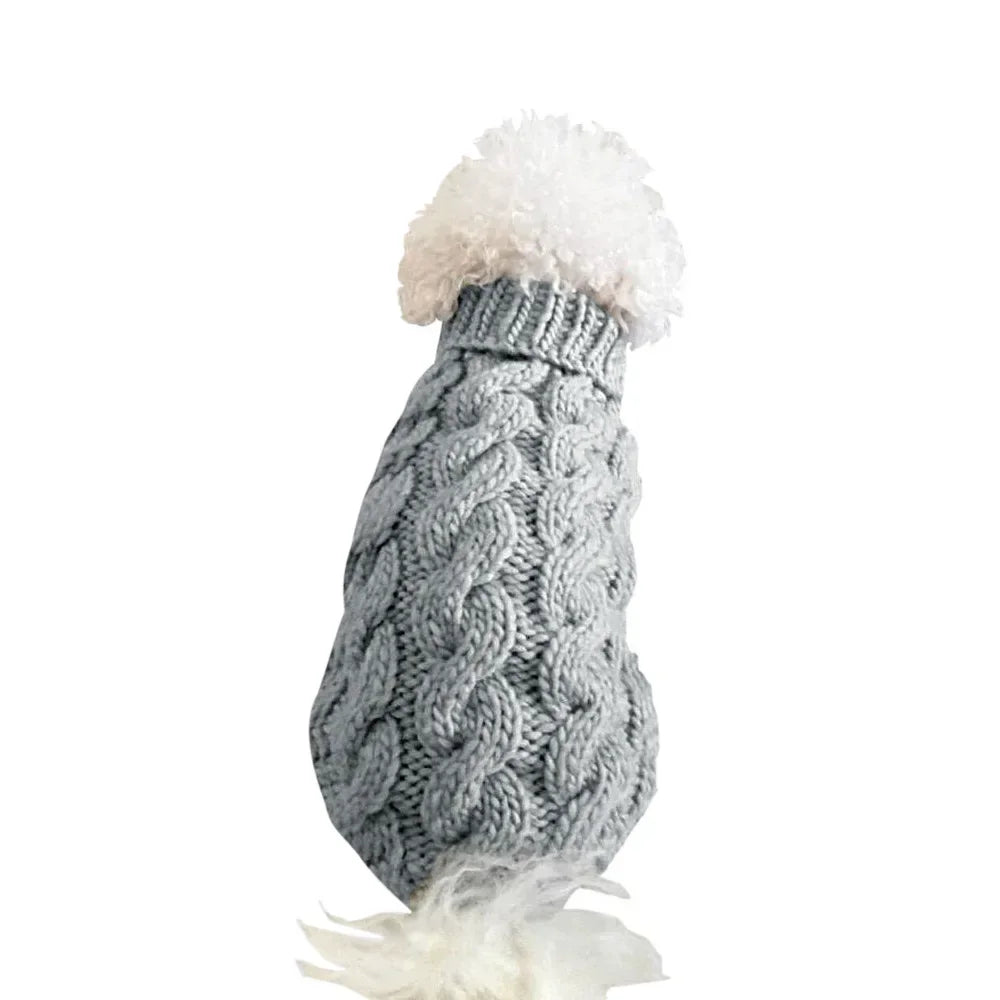 Cozy Chic Knitted Dog Sweater - Ideal for Small to Medium Breeds