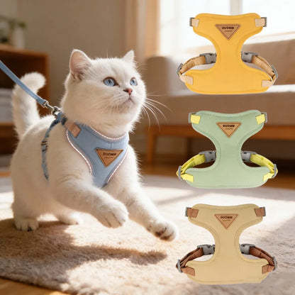 Breathable Puppy Harness & Leash Set for Small to Medium Dogs and Cats