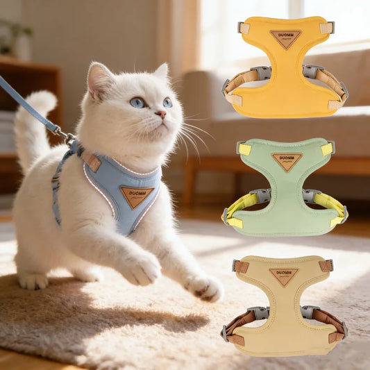 Breathable Puppy Harness & Leash Set for Small to Medium Dogs and Cats