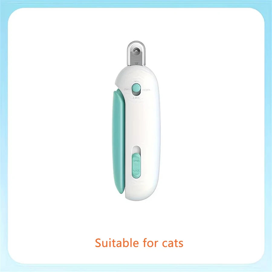 PawGlow Precision LED Pet Nail Trimmer – Safe & Ergonomic Grooming Clipper with Dual Light Modes