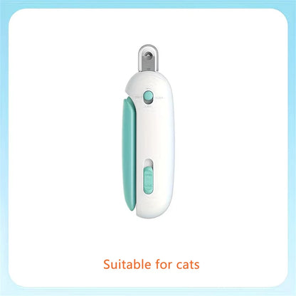 PawGlow Precision LED Pet Nail Trimmer – Safe & Ergonomic Grooming Clipper with Dual Light Modes