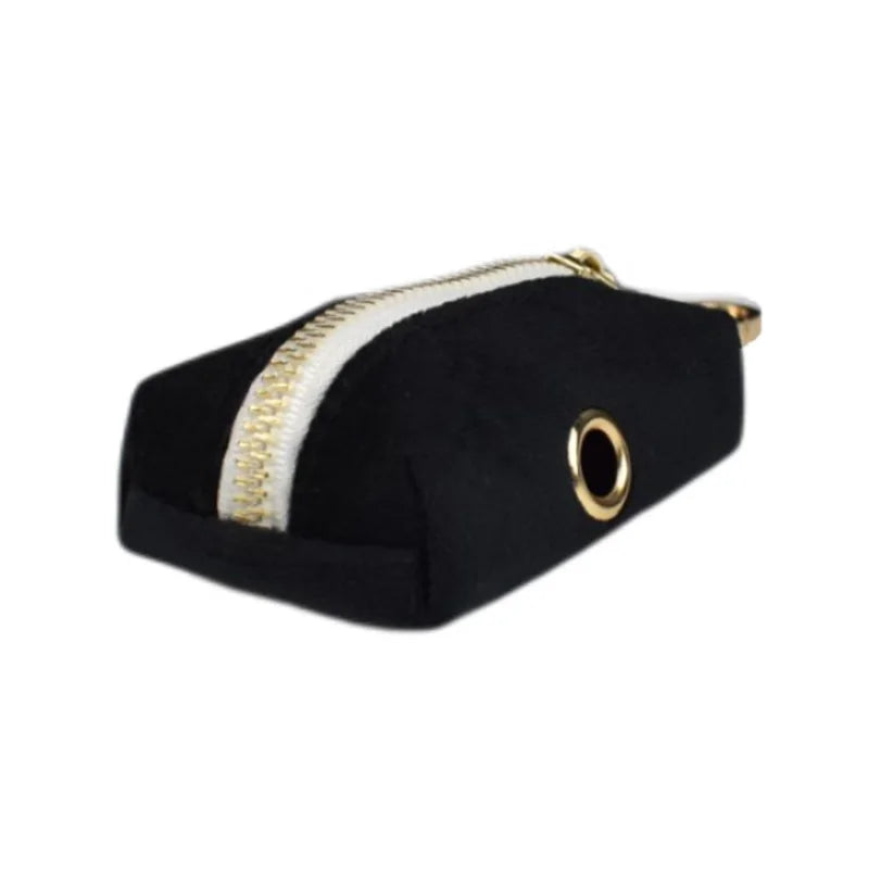 VelvetVogue Royal Black Velvet Collar, Harness & Leash Set – Luxury Custom Engraved Walking Collection with Detachable Bow Tie & Flower