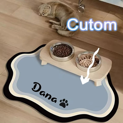 PawSplash Custom Diatomite Feeding Mat – Absorbent & Non-Slip Mealtime Mat