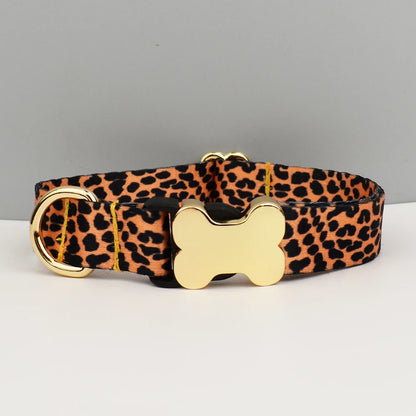 EthnoCharm Custom Engraved Dog Collar & Leash Set – Personalized with Nameplate