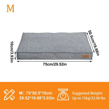 CozyCrate Orthopedic Linen Dog Bed Pad – Ultra-Soft Removable Washable Kennel Mat