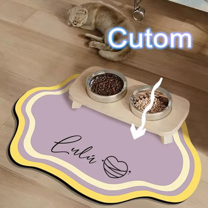 PawSplash Custom Diatomite Feeding Mat – Absorbent & Non-Slip Mealtime Mat