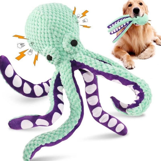 Plush Octopus Squeaky Toy – Perfect Boredom Buster for Dogs