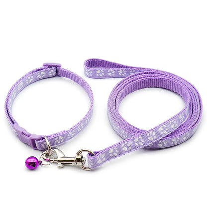 Adjustable Printed Collar & Leash Set – Ultimate Outdoor Freedom for All Life Stages