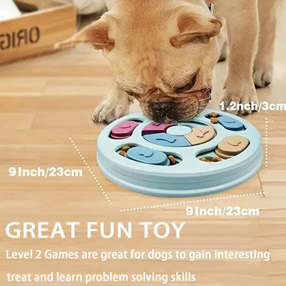 SmartPaws Puzzle Feeder & Brain Teaser – Interactive Slow-Feeding Toy for Dogs