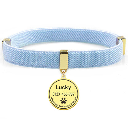 AeroTrack Elastic Personalized Cat Collar – Safe, Comfortable, and Stylish