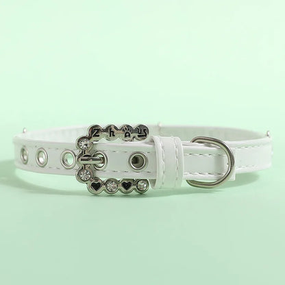 Elegant Pearl & Rhinestone Collar – Chic Accessory for Small Dogs & Cats