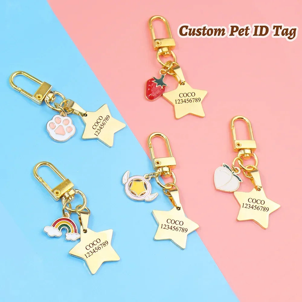 SignatureShield Custom Engraved Pet ID Tag – Personalized Safety Accent for Collars & Harnesses