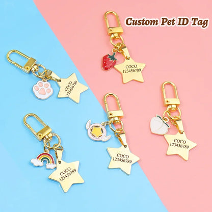 SignatureShield Custom Engraved Pet ID Tag – Personalized Safety Accent for Collars & Harnesses