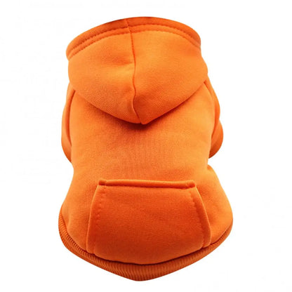 Paws-and-Pocket Cozy Fleece Hoodie – Classic Autumn/Winter Comfort for Dogs and Cats