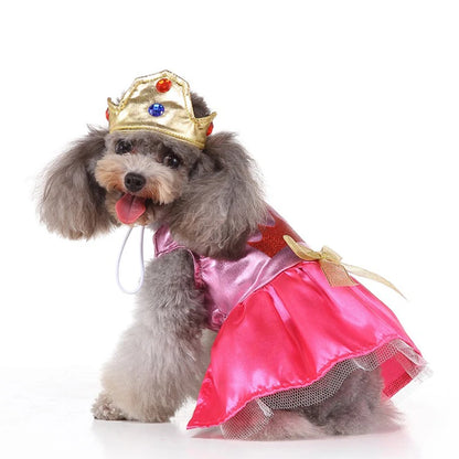 Festive Costume Set – Charming Holiday Cosplay Apparel for Dogs & Cats for Halloween, Christmas and more