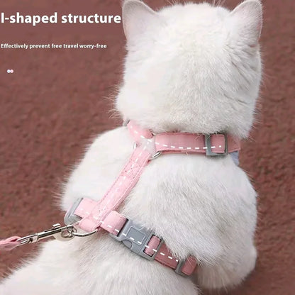Breathable Puppy Harness & Leash Set for Small to Medium Dogs and Cats