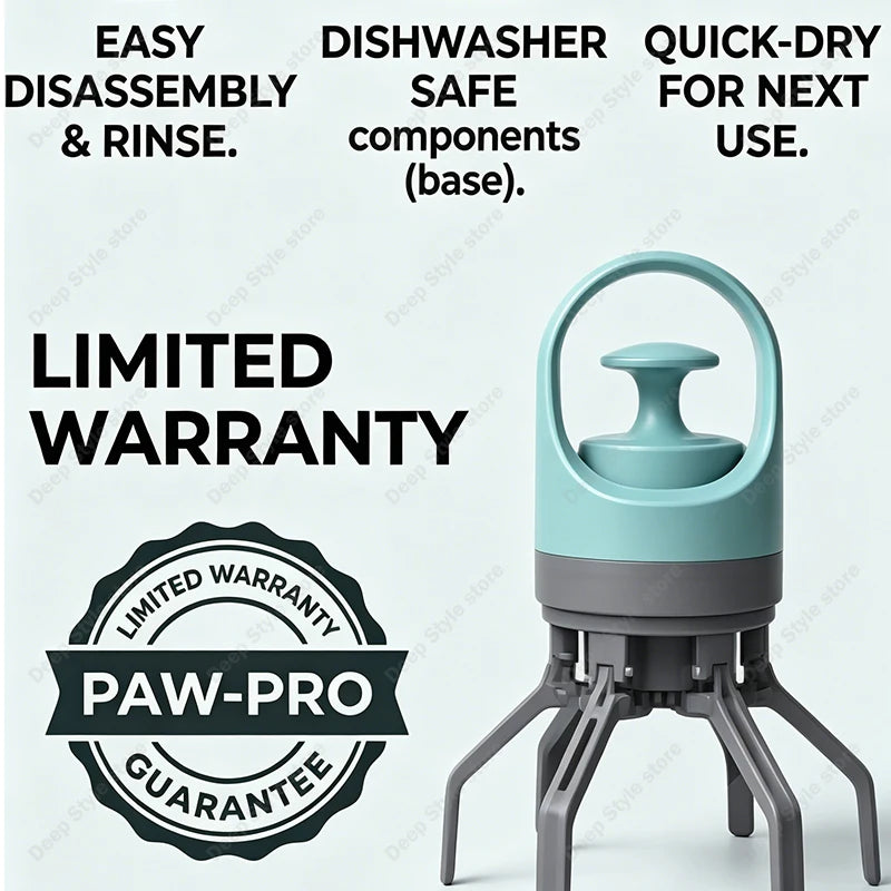 PawScoop Portable Six-Claw Waste Grabber – Handheld Fecal Dispenser with Built-In Garbage Bag