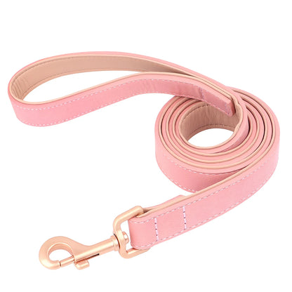 Ultimate Comfort PU Leather Dog Leash - Soft Padded Handle for All Breeds