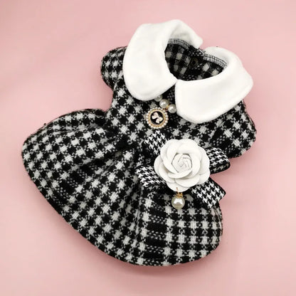 VelvetPaws Classic Tweed Dress Jacket – Timeless Warmth for Small Pets