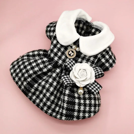 VelvetPaws Classic Tweed Dress Jacket – Timeless Warmth for Small Pets