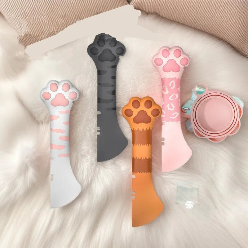 Multifunctional Pet Food Shovel & Can Opener Set – Ergonomic Wet & Dry Feeding Spoon