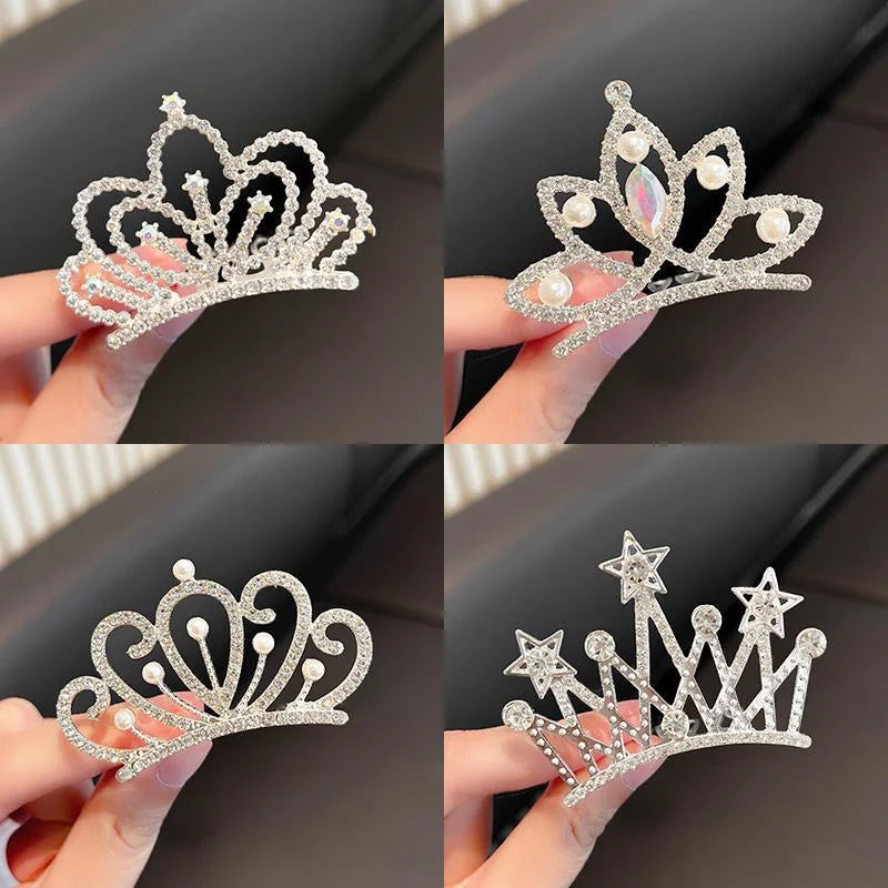 RoyalCrown Pearl & Rhinestone Pet Hair Comb – Luxurious Grooming Accessory