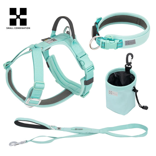 TrailBlazer Premium 3-in-1 Cordura Harness Set – Reflective No-Pull Design with AirTag Collar