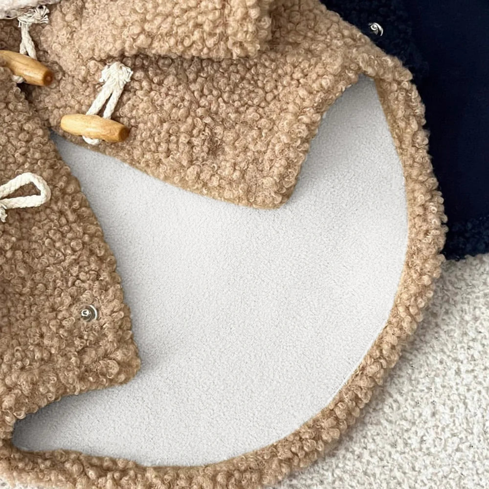Snuggle Chic: Fur-Trimmed Winter Jacket for Small & Medium Pets