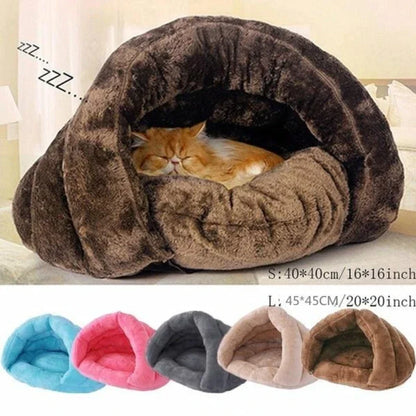 Cozy Yurt Pet Nest - Winter Warmth for Cats and Small Dogs