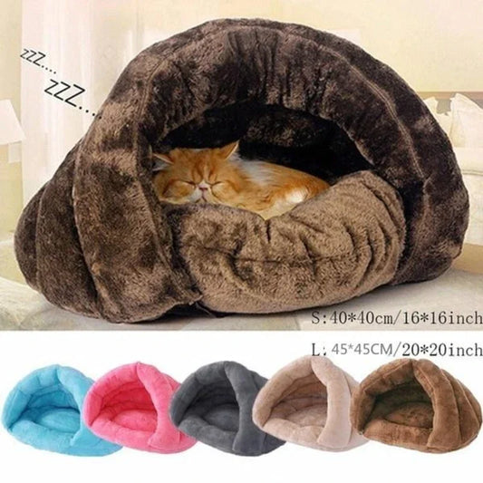 Cozy Yurt Pet Nest - Winter Warmth for Cats and Small Dogs