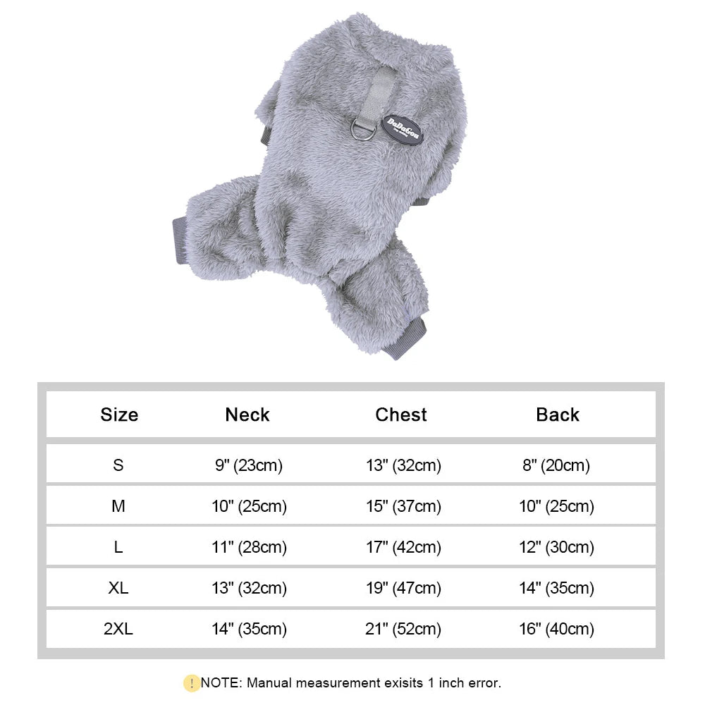 Cozy Coral Fleece Pet Vest – Warm Sweater for Small Breeds