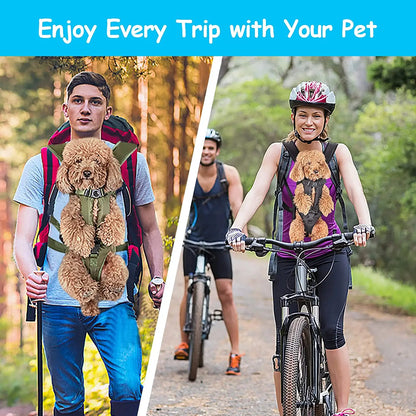 AeroTravel Hands-Free Front Pet Carrier Backpack – Premium Breathable Nylon Travel Vest for Cats and Small to Medium Dogs