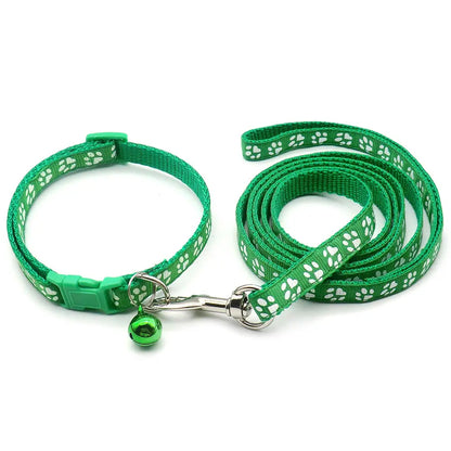 Adjustable Printed Collar & Leash Set – Ultimate Outdoor Freedom for All Life Stages