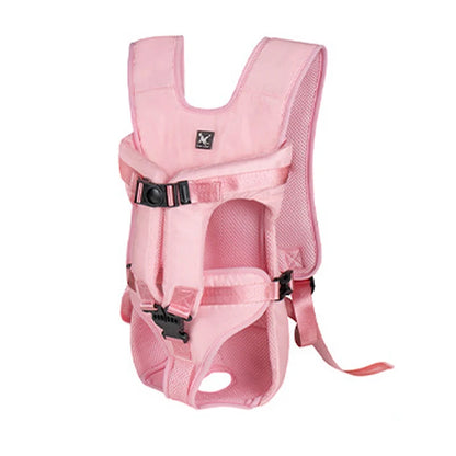 AeroTravel Hands-Free Front Pet Carrier Backpack – Premium Breathable Nylon Travel Vest for Cats and Small to Medium Dogs