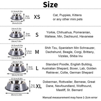 ProFeeder Stainless Steel Skidproof Pet Bowl – Anti-Ant Hygienic Dining Feeder for Dogs and Cats